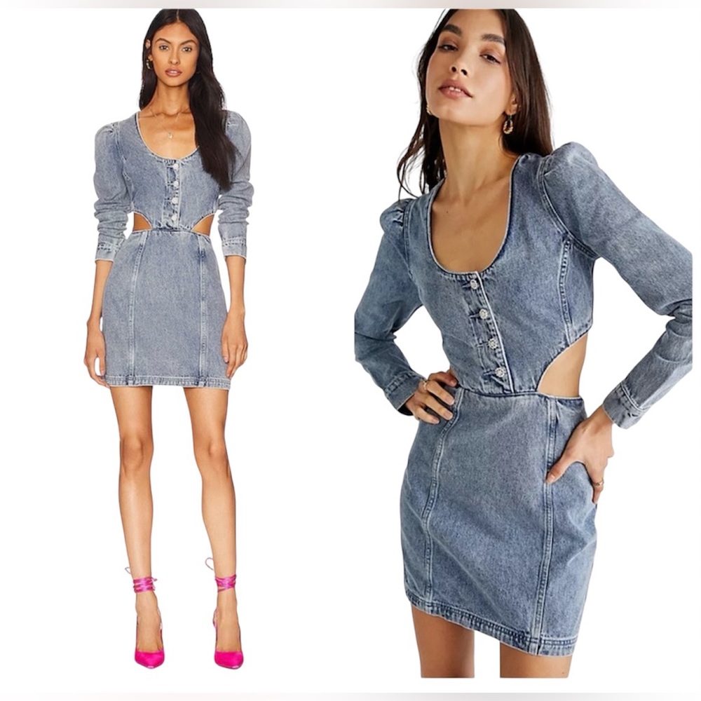 Amanda Uprichard Blue Denim Dress💖